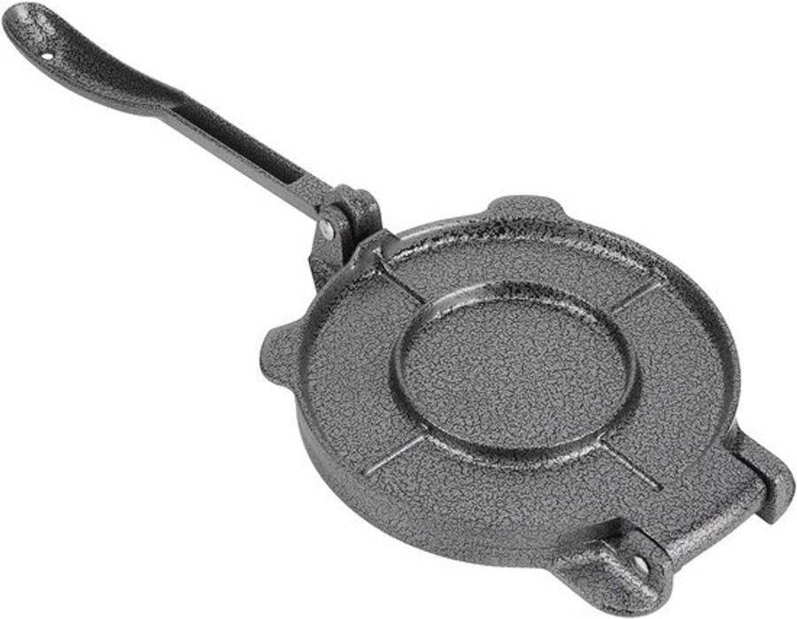 Tortilla Maker Pers Thuis Keuken Robuust Gietijzer 165 cm Diameter Grijs