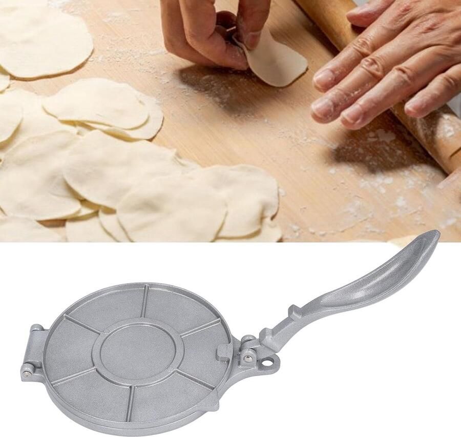 Tortilla Maker Press Quesadilla Maker Herbruikbaar Handmatig Gemakkelijk Schoon Te Maken Aluminiumlegering Eenvoudig Te Bedienen voor Quesadilla