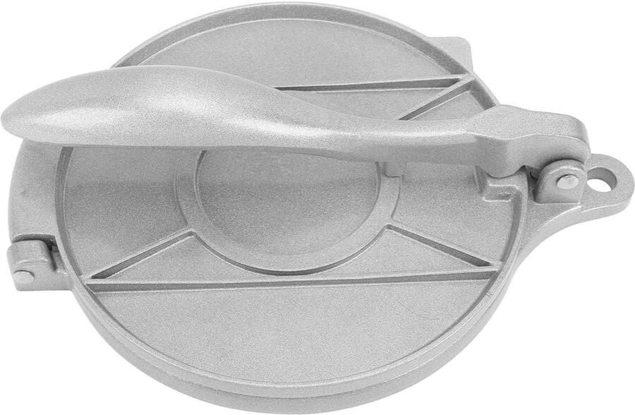 Tortilla Pers Deeg Maker Gerechten Maken Unieke Deegfunctie 24 Centimeters Zilver