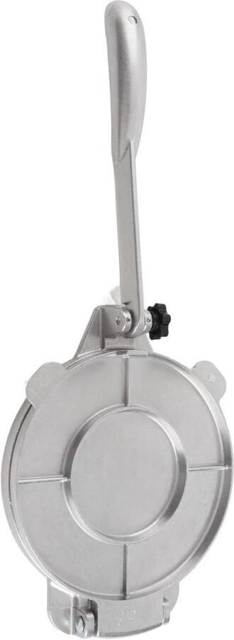 Tortilla Pers Deeg Maker Huisgemaakte Snacks Robuuste Aluminium Constructie 16 Cm Diameter Zilver