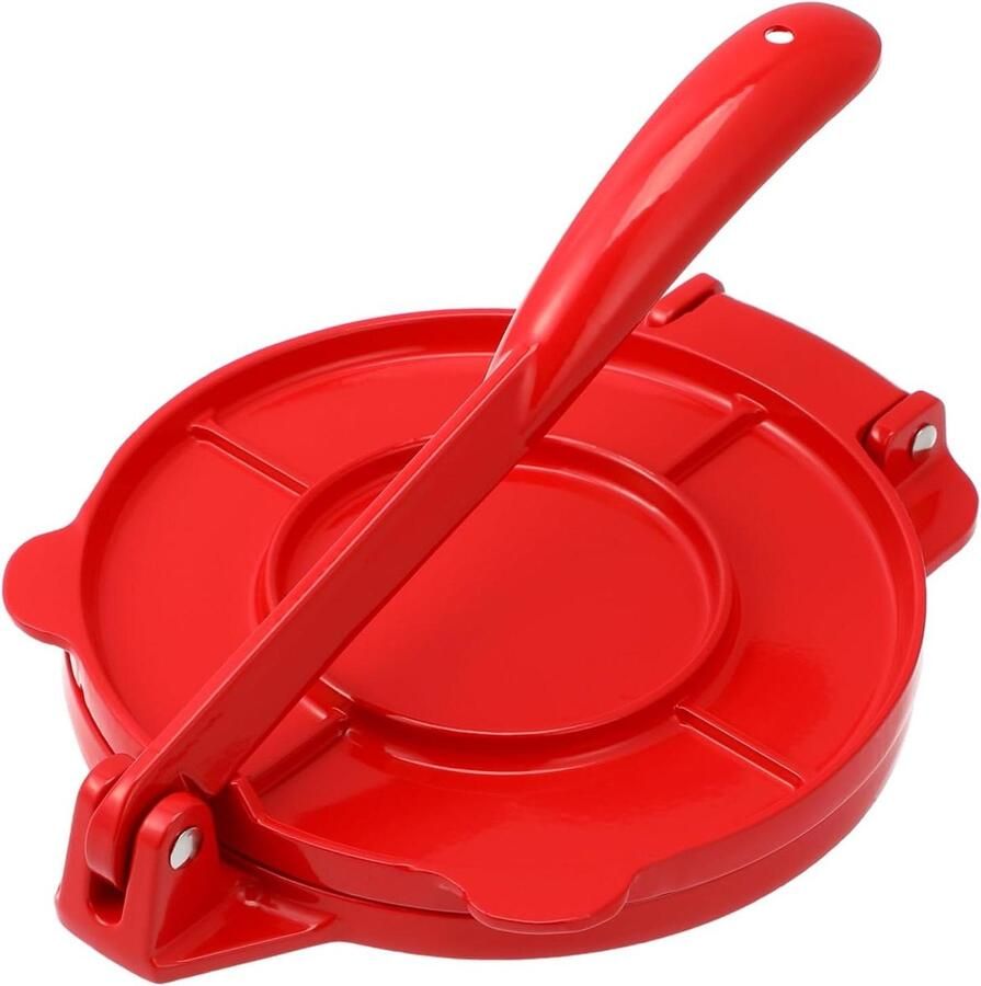 Tortilla Pers Deeg Maker Tortillas Maken Handmatige Bediening 42 cm Rood