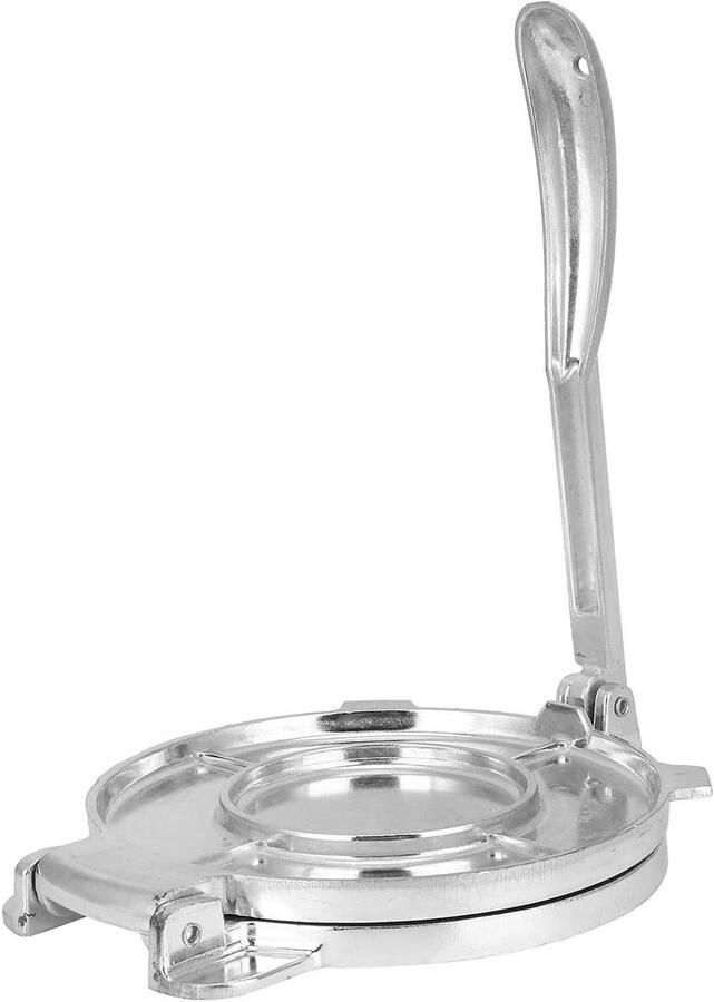 Tortilla Pers Deeg Pers Zelf Tortilla's Maken Inklapbaar Ontwerp 22x16x8 cm Zilver