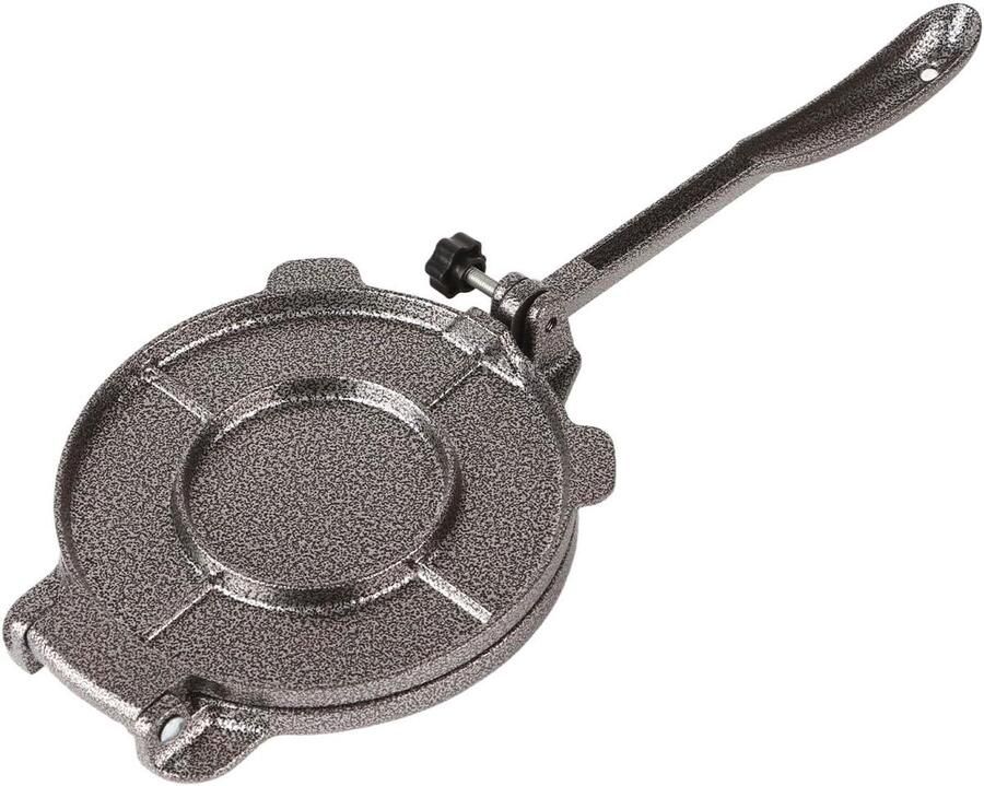 Tortilla Pers Deegpers Pataconera Zelf Tortillas Maken Versterkt Ontwerp 6.5 Inch Diameter Zwart