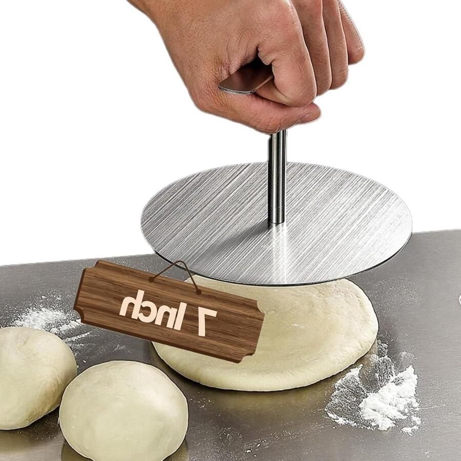 Tortilla Pers Deegpers Quesadilla Maker Tortillas Maken Roestvrij Staal 7 Inch Zilver