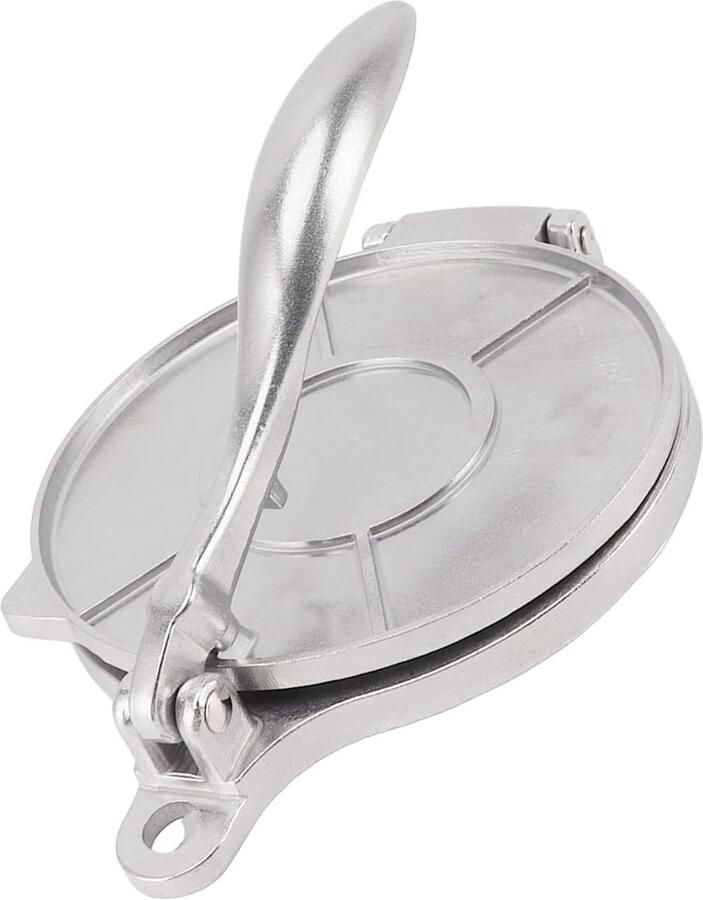Tortilla Pers Deegpers Quesadilla Zelf Wraps Maken Aluminium Legering 16 cm Diameter Zilver