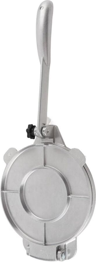 Tortilla Pers Deeg Maker Huisgemaakte Snacks Robuuste Aluminium Constructie 16 Cm Diameter Zilver