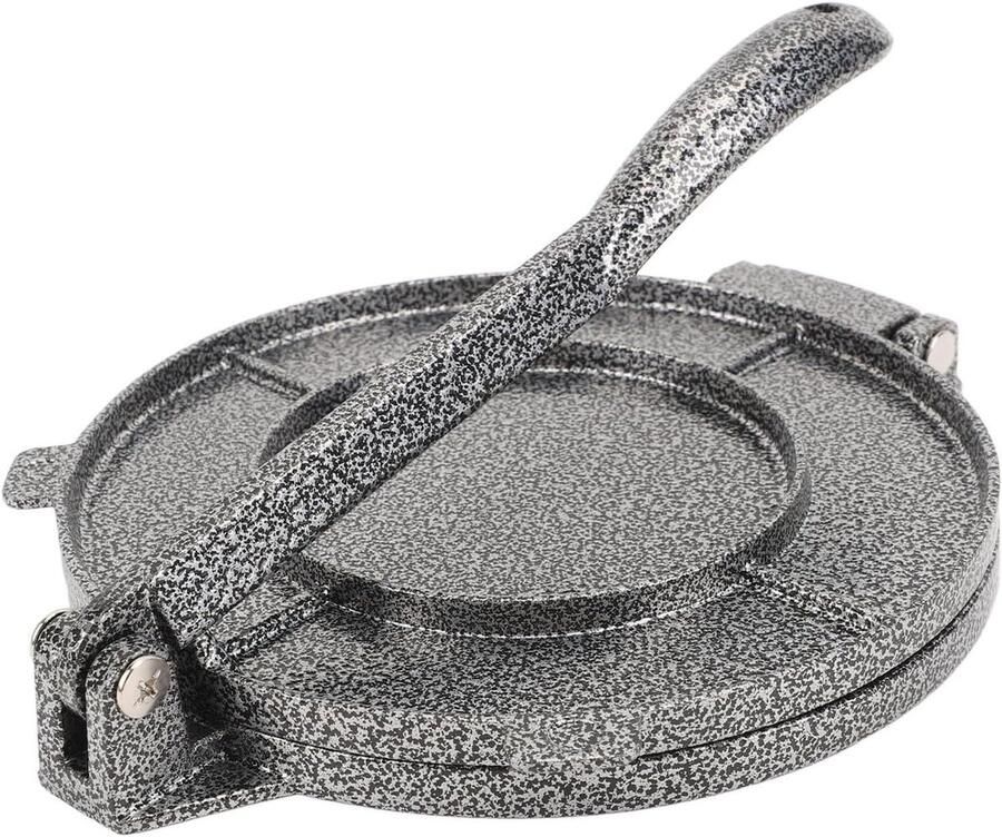 Tortilla Pers Empanada Maker Roti Maker Platbrood Maken Ergonomisch Handvat 20 x 16 cm Zilver