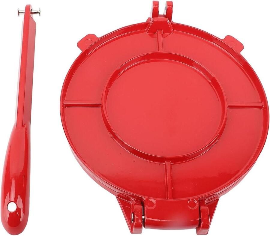 Tortilla Pers Flatbread Maker Deegpers Thuis Koken Multifunctioneel Ontwerp 22 x 22 x 4 cm Zilver