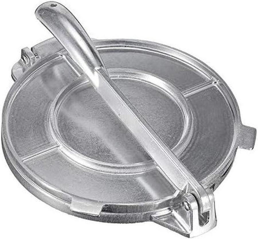 Tortilla Pers Keuken Gereedschap Thuis Tortilla's Maken Opvouwbaar Aluminium 20 cm Zilver