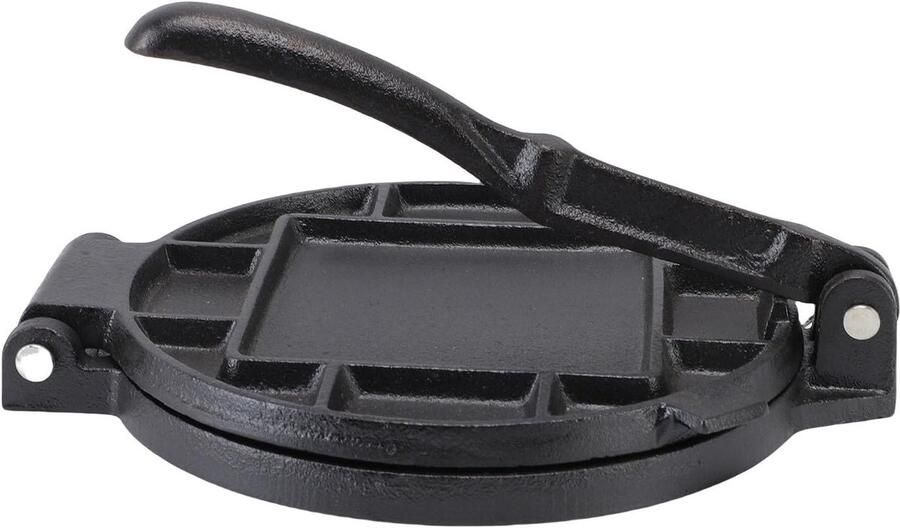 Tortilla Pers Pannenkoek Maker Maak Tortillas Gietijzeren Constructie 7.3 Inch Zwart