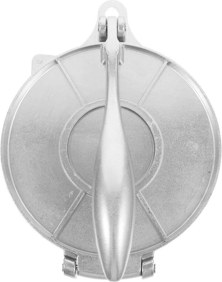 Tortilla Pers Quesadilla Maker Mexicaans Eten Maken Heavy Duty Aluminium 20 cm Zilver