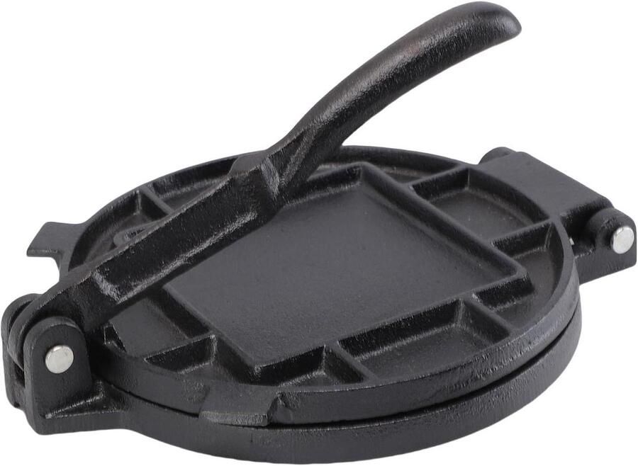 Tortilla Pers Quesadilla Maker Platte Broden Maken Gietijzeren Constructie 19 cm Diameter Zwart