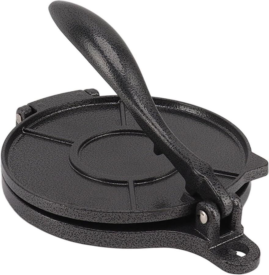 Tortilla Pers Taco Maker Maaltijden Bereiden Robuuste Aluminium Constructie 16 cm Zilver