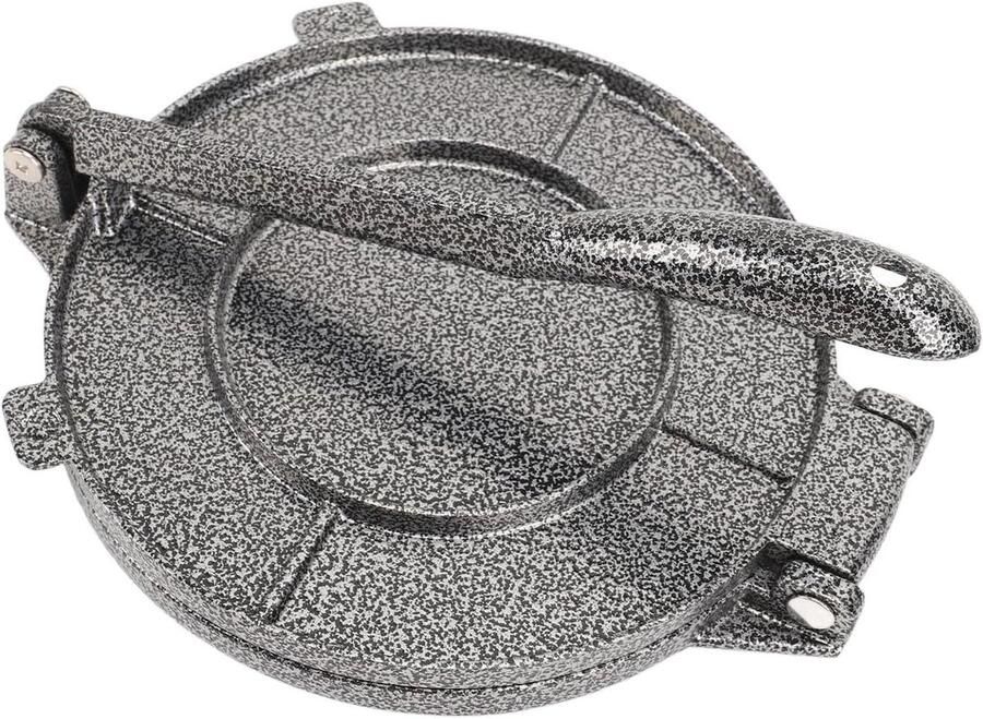 Tortilla Pers Taco Maker Platbrood Maken Aluminium Legering 20 x 16 cm Grijs