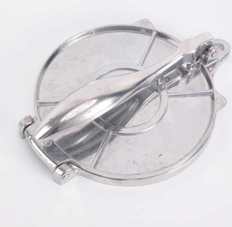 Tortilla Pers Tortillamaker Bloem Tortilla Zelfgemaakte Tortilla's Maken Gegoten Aluminium 20 cm Diameter Grijs