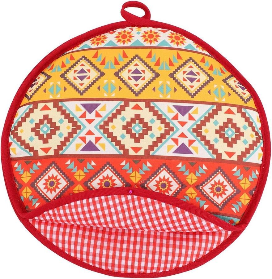 Tortilla Warmer Brood Verwarmer Warm Houden Magnetronbestendig 30 cm Grijs