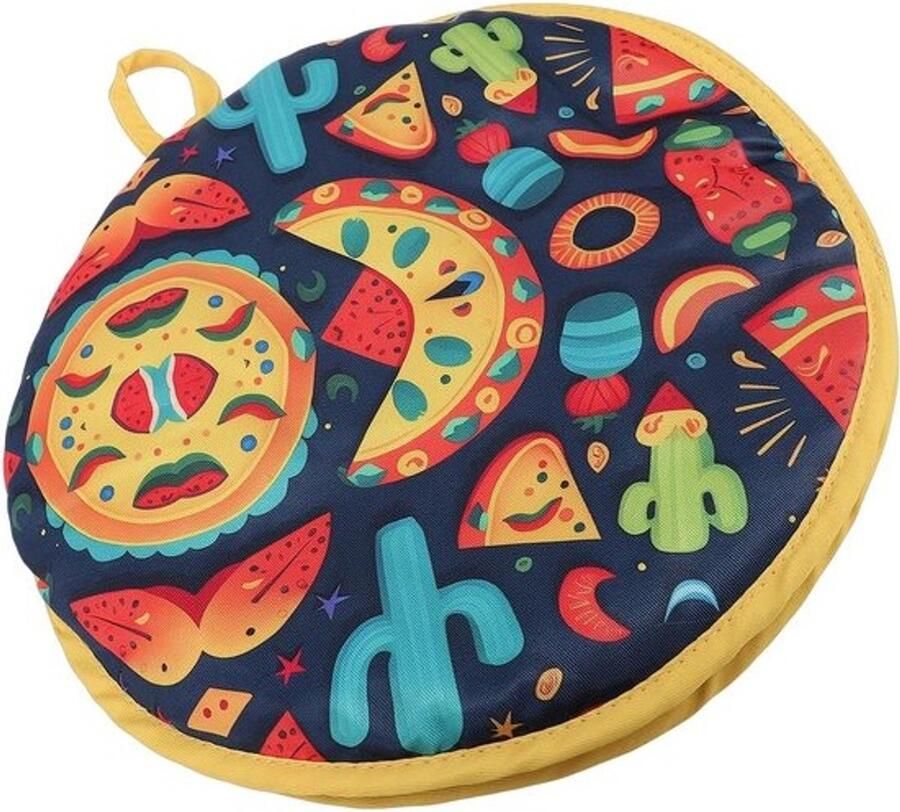 Tortilla Warmer Flatbread Houder Warm Houden Magnetronbestendig Materiaal 30 cm Diameter