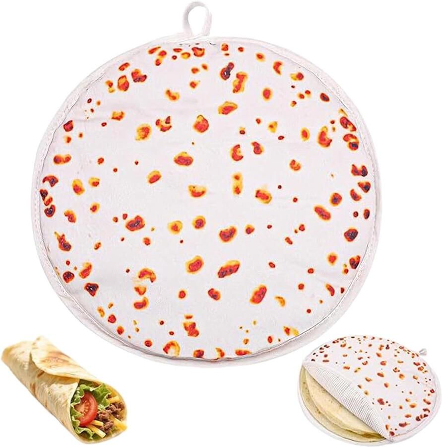 Tortilla Warmer Pannenkoek Houder Warm Houden Magnetron Geschikt 30 cm Diameter Enkele Kleur