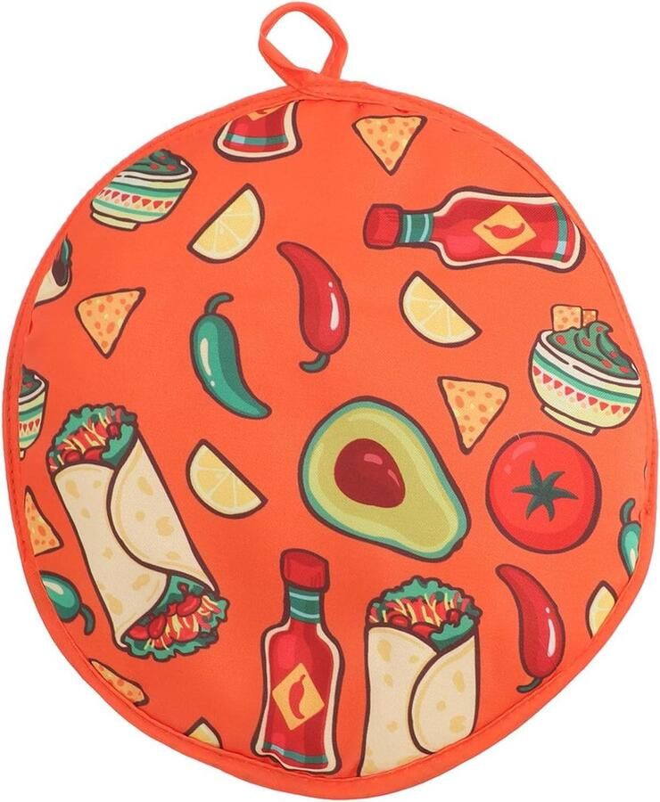 Tortilla warmer zakje Flatbread houder Warme maaltijden Magnetron veilig 118 inch Grijs