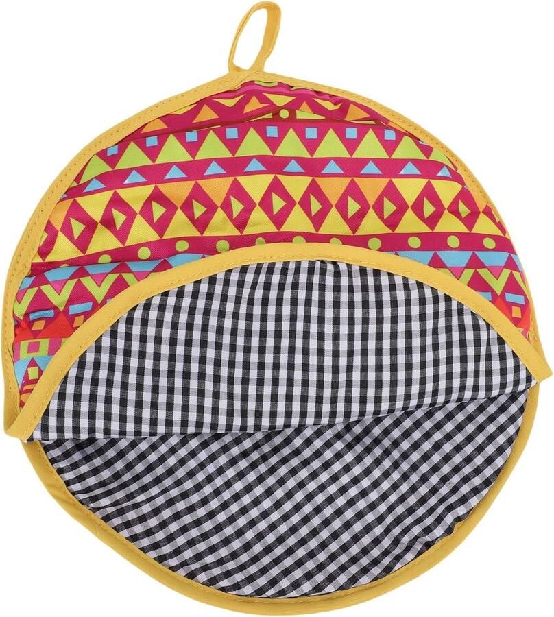 Tortilla Warmer Zakje Brood Warmhouder Maaltijden Warm Houden Magnetronbestendig Ontwerp Grote Capaciteit Grijs