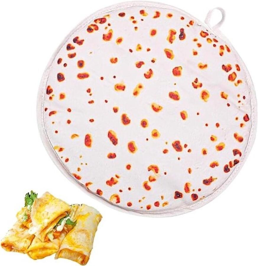 Tortilla Warmhouder Platbrood Zak Maaltijden Warm Houden Magnetron Geschikt 30 Cm Enkel Attribuut
