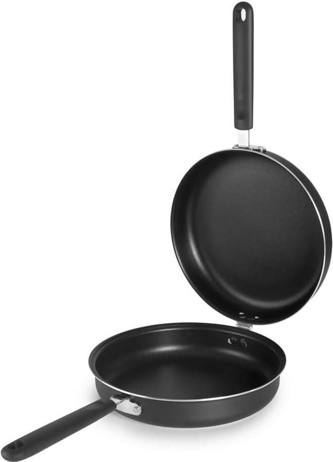 Tortillapan Omeletpan Spaanse Omelet Omeletten Bereiden Set van 2 20 cm Zwart