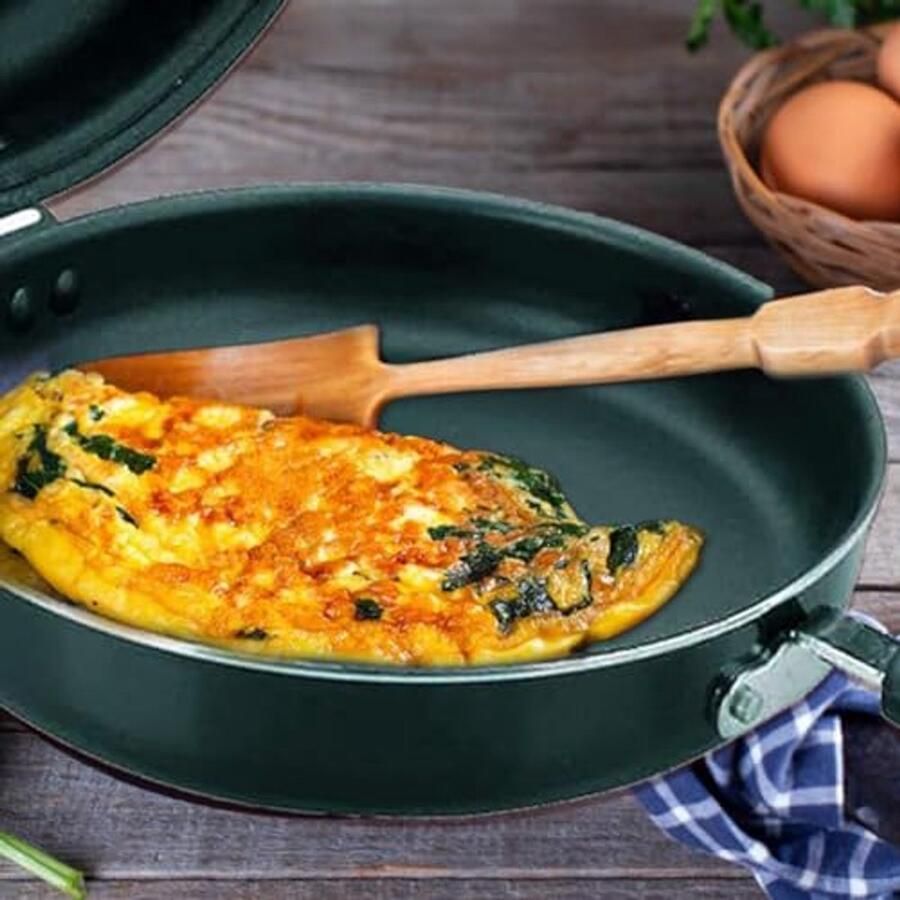 Tortillapan voor Spaanse omelet 20 cm aluminium antiaanbaklaag inductiegeschikt