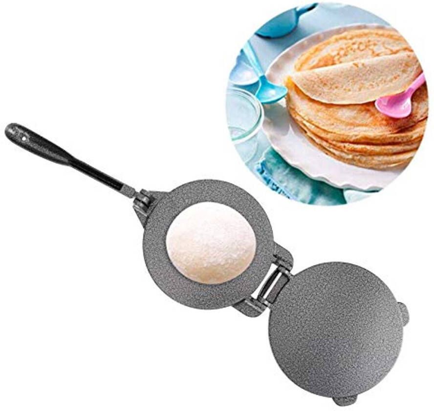 Tortillapers 6.5 inch Gietijzeren Non-Stick Deeg Pers voor Maïs Tortilla's