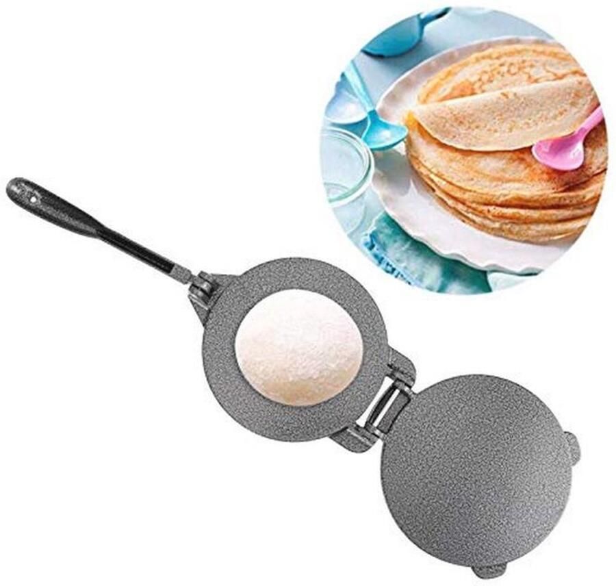 Tortillapers 6.5 inch Gietijzeren Non-Stick Deeg Pers voor Maïs Tortilla's