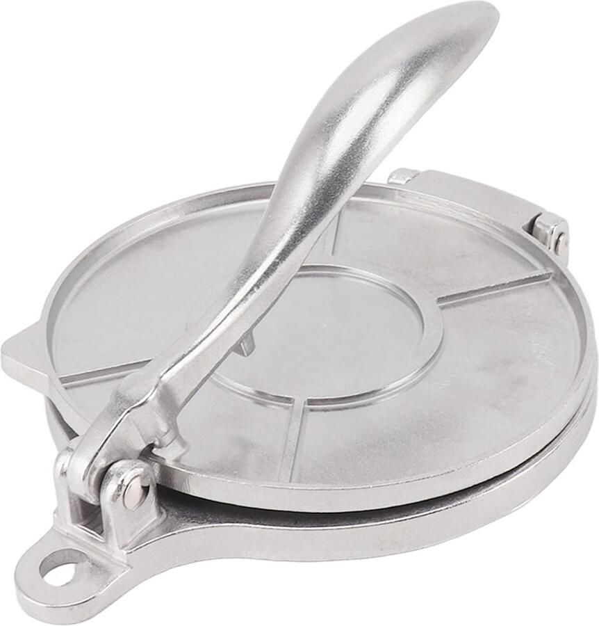 Tortillapers Aluminium Deegpers Maker Zelf Taarten Maken Handmatig Persgereedschap 16cm Zilver