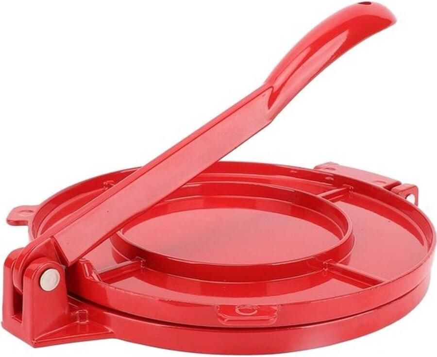 Tortillapers Aluminium Flatbread Maker Thuis Keuken Gebruik Duurzame Legering 25 cm Zilver
