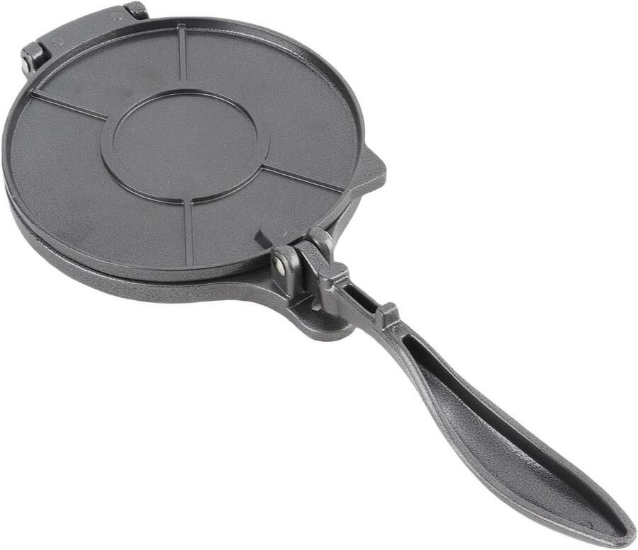 Tortillapers Roti Maker Bakken van deeg Handmatig 16 cm Zwart