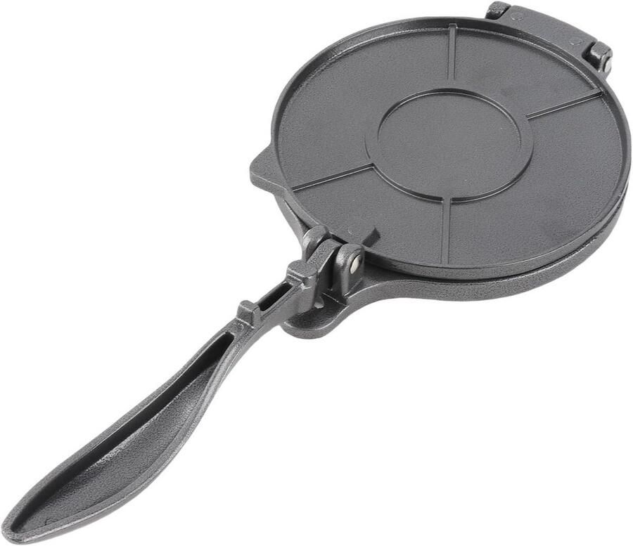 Tortillapers Deeg pers Taarten maken Aluminium legering 16 cm Zwart
