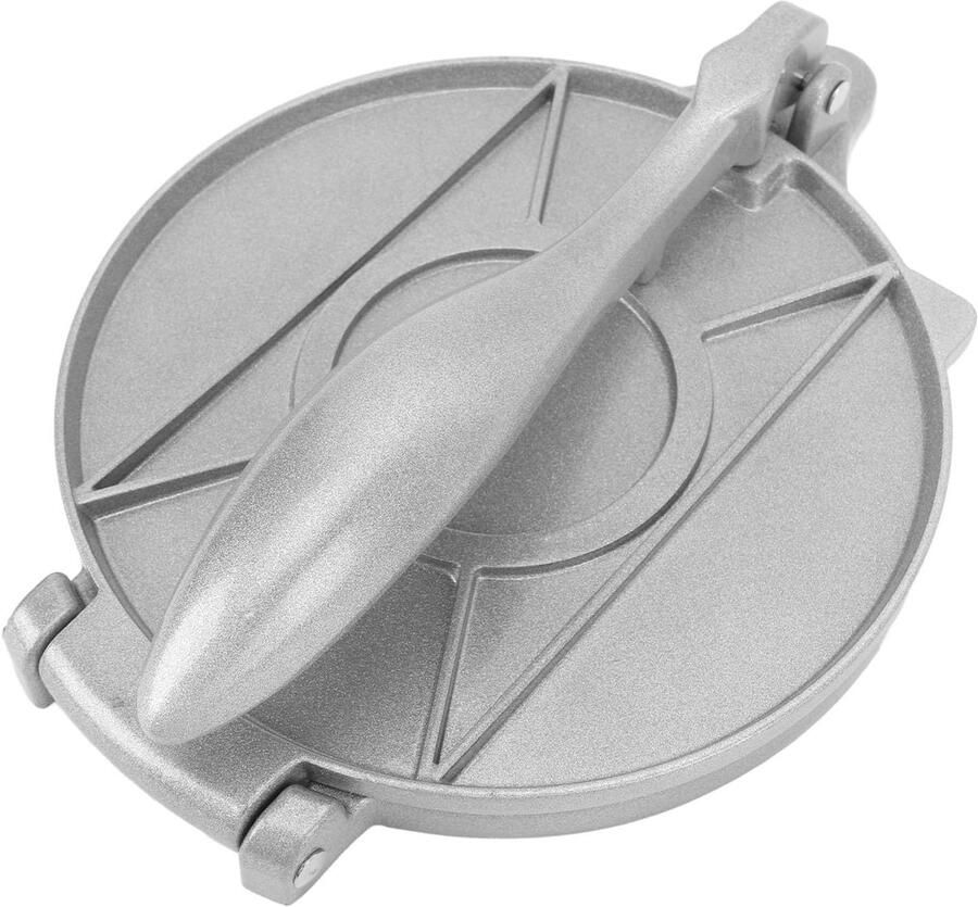 Tortillapers Deegpers Thuis koken Aluminiumlegering 24x21x8 cm Grijs