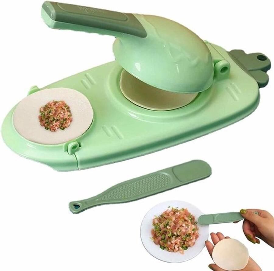 Tortillapers DIY-vorm voor pastadeeg Deeg vormen Ergonomisch ontwerp 24W x 10H cm Groen
