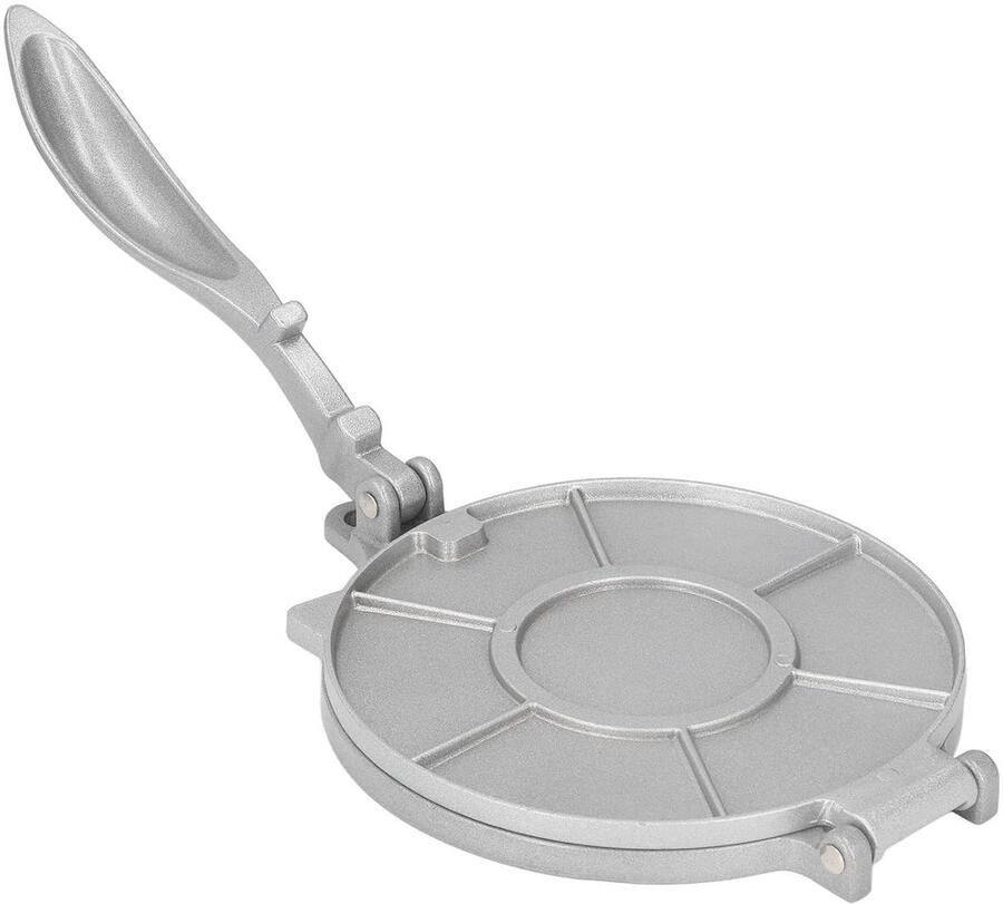 Tortillapers Pers Heavy Duty Quesadilla Maker voor Thuis Pastawinkels Aluminium Tortilla 7 Inch Roestbestendige Legering Zilver