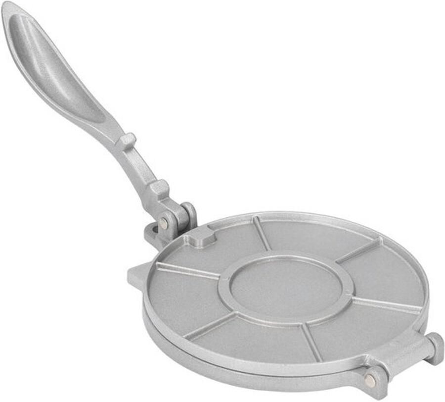 Pannenkoek Grill Pers Quesadilla Maker Snelle Maaltijden Maken Hefboomprincipe Ontwerp 19.5 cm Diameter Zilver