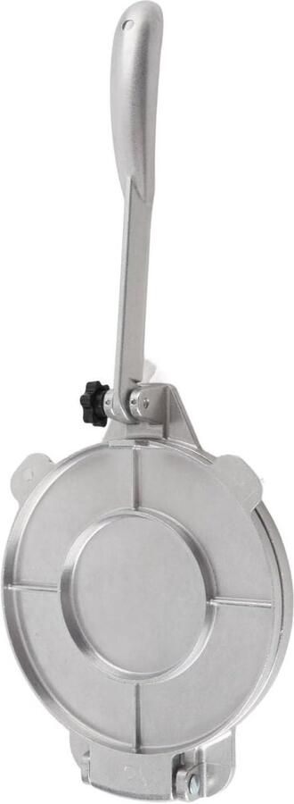 Tortillapers Quesadilla maker Platbrood maken Gladde nanocoating 16cm Zilver