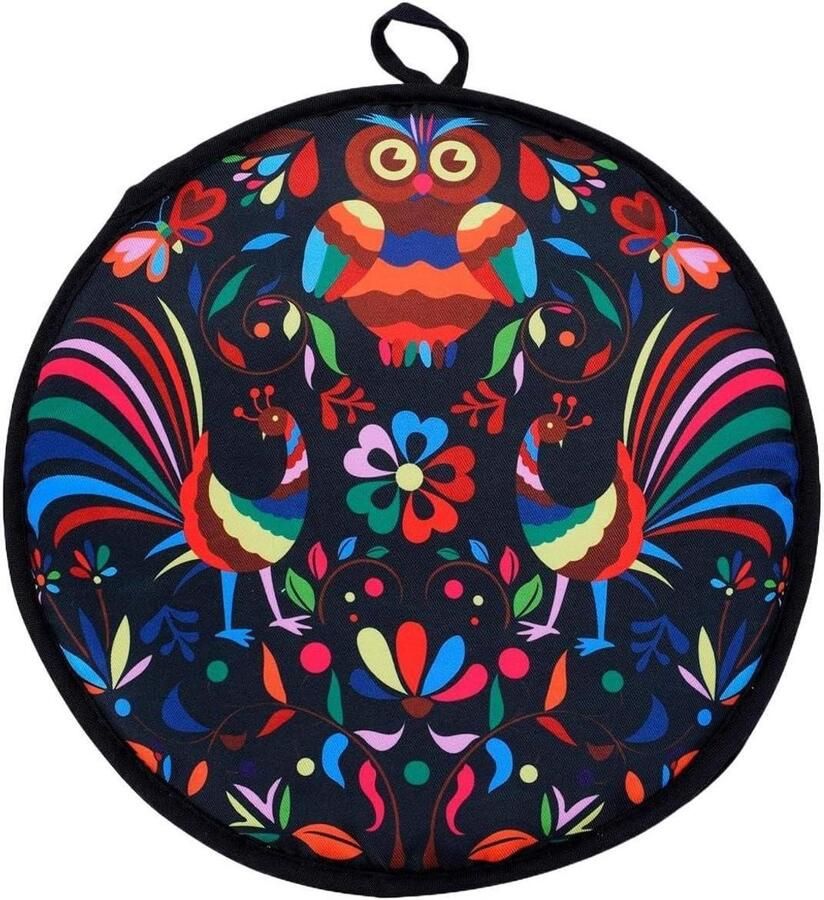 Tortillawarmer Broodwarmte tas Maaltijden Warm Houden Magnetronbestendig 30 cm diameter Vogelprint