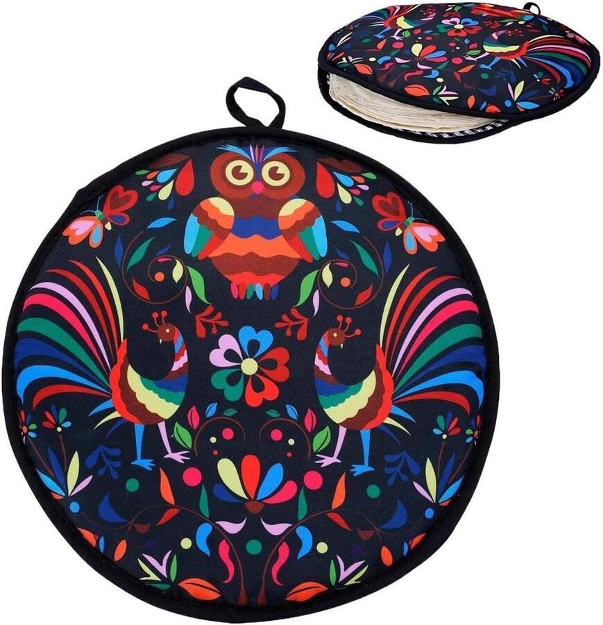 Tortillawarmer Stof Thermische Hoes Maaltijden Warm Houden Magnetronbestendig Ontwerp 30 x 30 cm Niet gespecificeerd