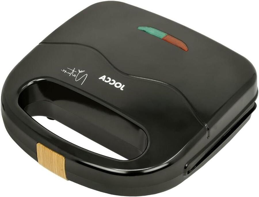 Tosti Apparaat Sandwichmaker Snelle Maaltijden Antiaanbak Platen 21.5 x 12 cm Zwart