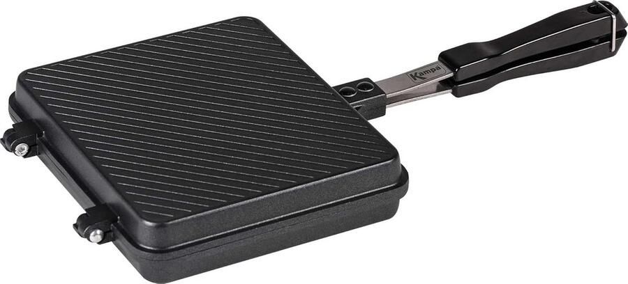 Tosti Apparaat Sandwichmaker XL Maak Broodjes Non-stick Coating XL Formaat Zwart