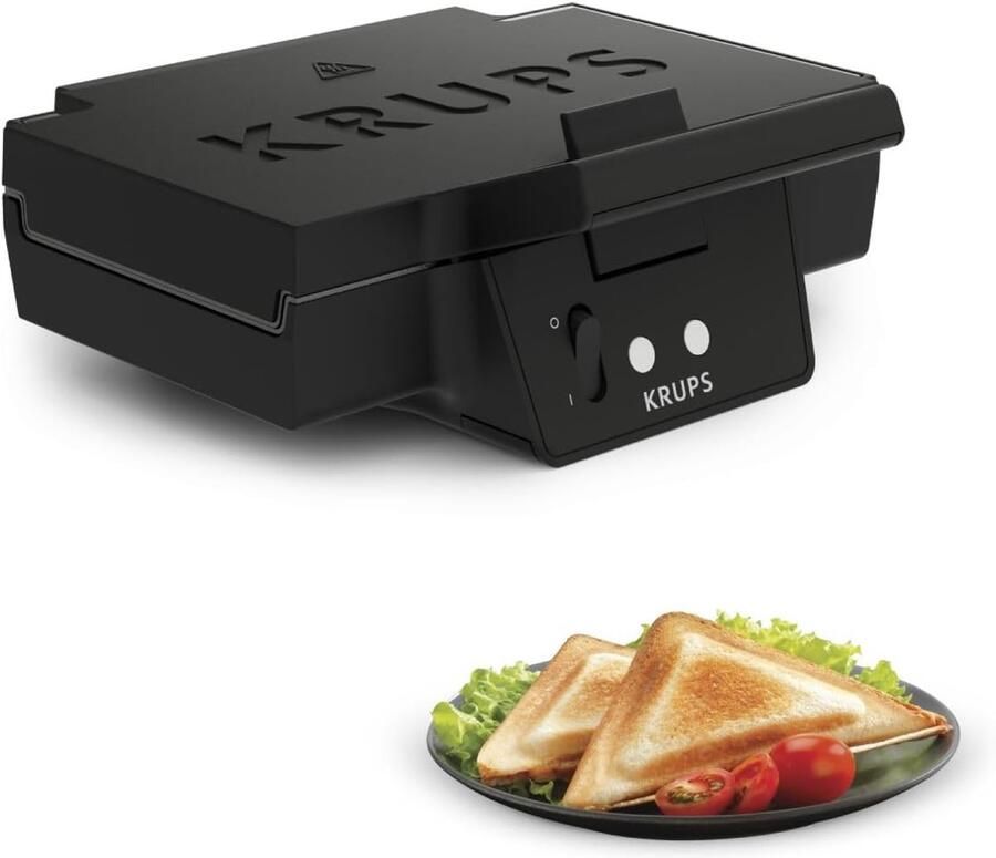 Tosti Apparaat Tosti Maker Grill Snelle Snacks Maken Driehoekige Vorm 850 W Zwart