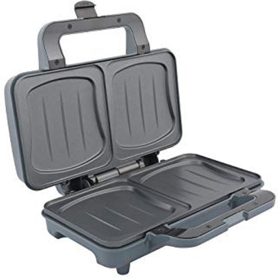 Tosti-ijzer 900W met XXL Antiaanbakplaten Dubbel Croque-Monsieur Grill