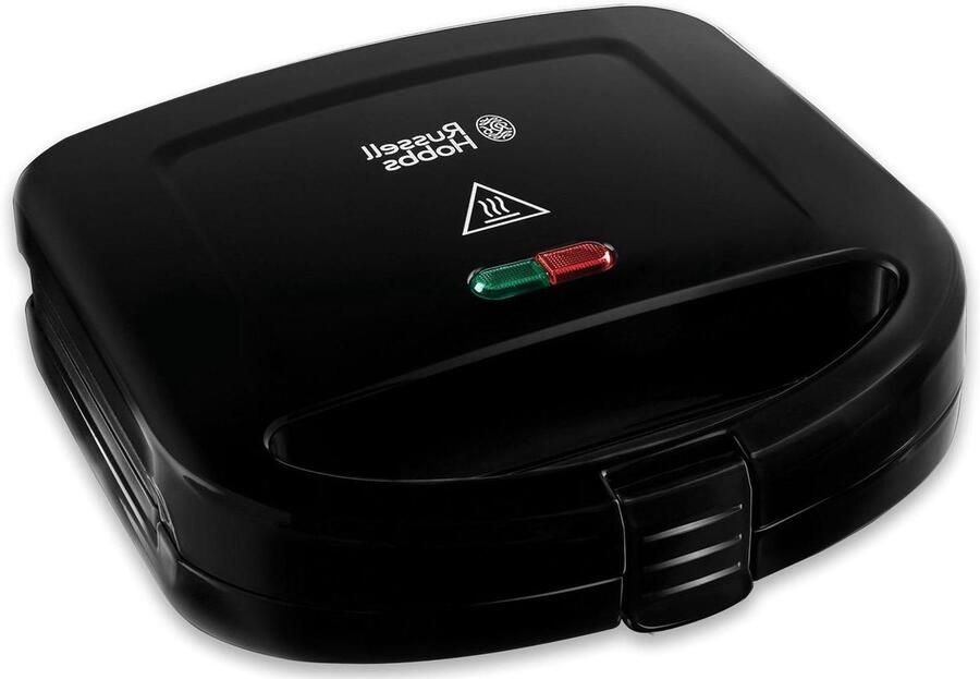Tosti IJzer Broodrooster Sandwichmaker Snelle Snacks Maken Antiaanbakplaten Voor Twee Porties Zwart