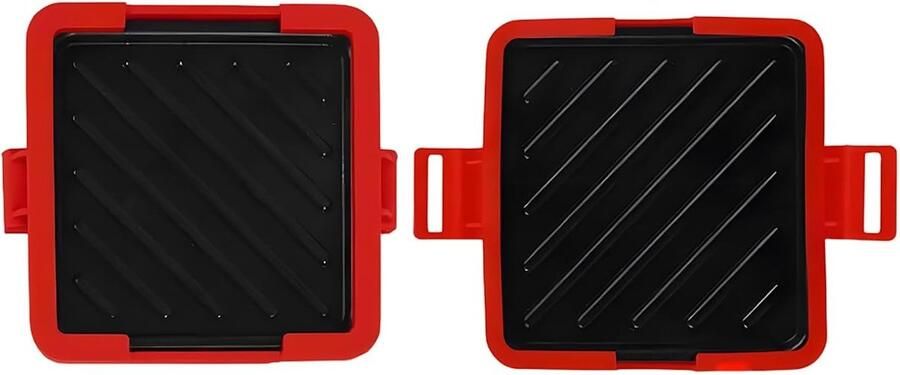 Sandwichmaker Tosti-ijzer Panini Snelle Snacks Maken Antiaanbaklaag 17 cm breed Rood