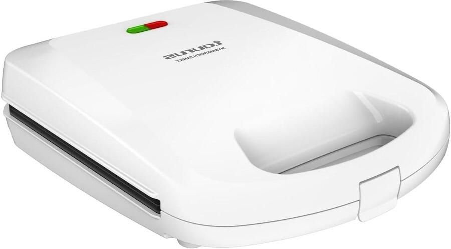 Tosti-ijzer Sandwichmaker Snelle Lunch Maken 4 Driehoekige Tosti's 1200 Watt Wit