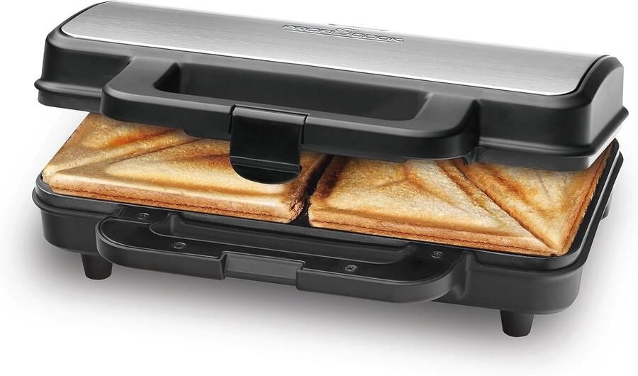 Tosti-ijzer voor XXL sandwiches Elektrisch tosti-ijzer met antiaanbaklaag en 900W