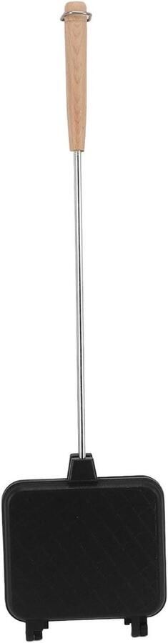 Tosti-ijzerpan Dubbelzijdig Sandwichmaker Pan Snelle Maaltijden Gelijkmatig Koken 44 x 18 cm Zwart