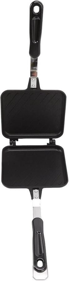 Tosti Maker Panini Grill Ontbijt Maken Dubbelzijdig Verwarmen 35x15cm Rood